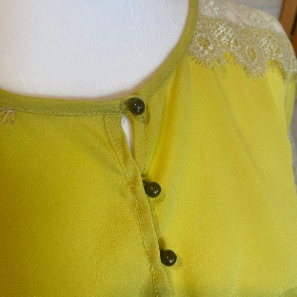 Yellow Bar III Tunic Blouse - Size S - Picture 3 of 10